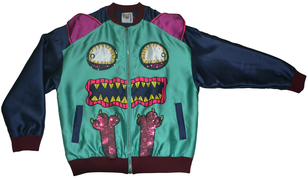 Oversized “Greeny Cat” Unisex Jacket