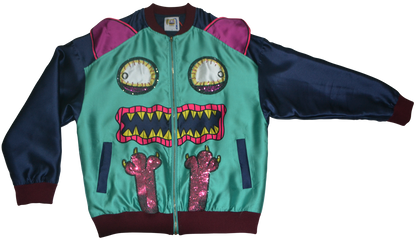 Oversized “Greeny Cat” Unisex Jacket